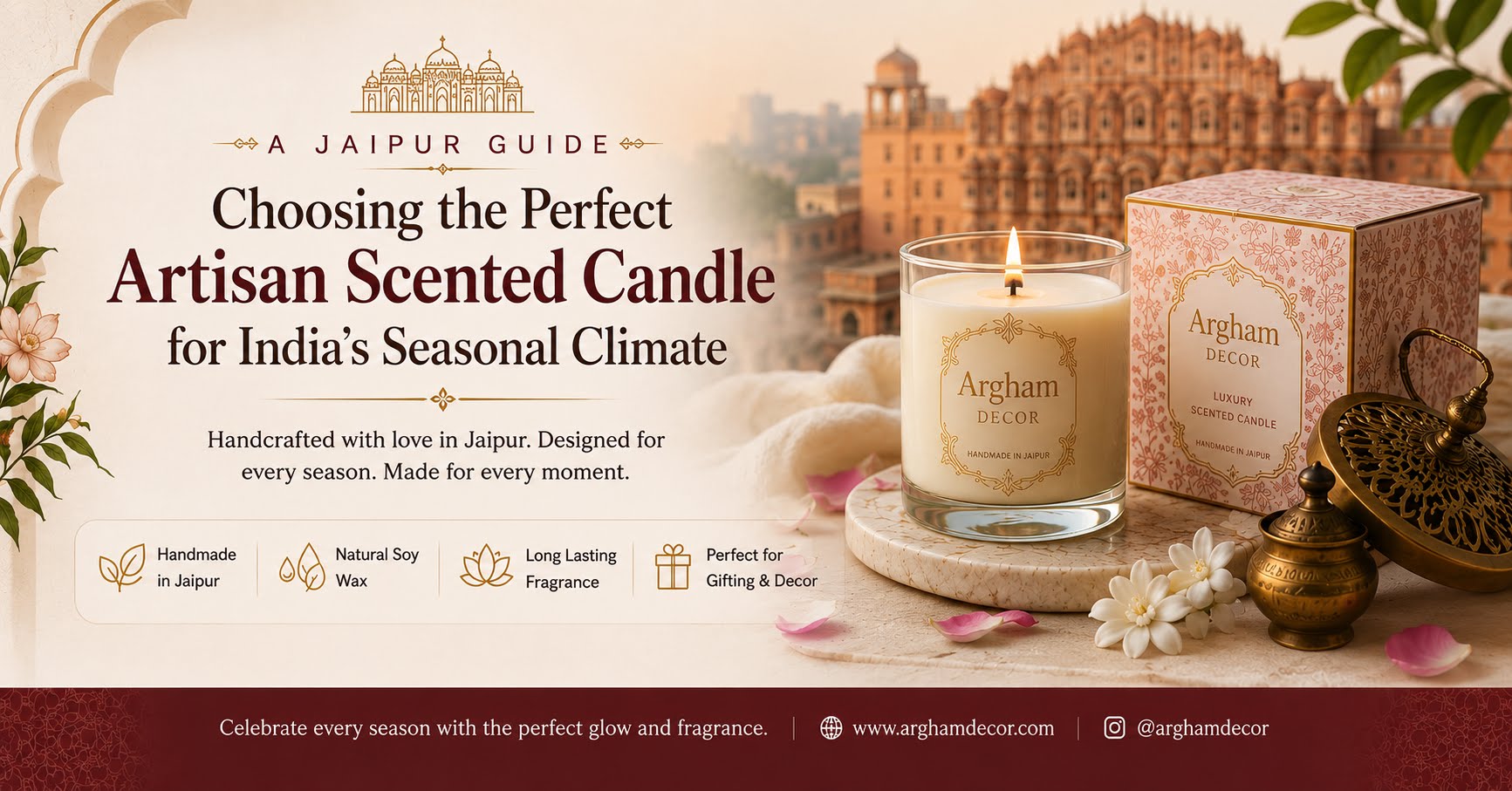 A Jaipur Guide: Choosing the Perfect Artisan Scented Candle for India’s Seasonal Climate