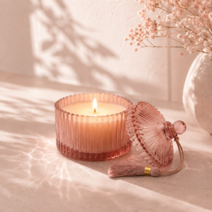 Mini Rose Soy Wax Candle – Beautiful Luxury Aroma