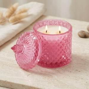 Luxury Rose Scented Candle – Soy Wax Candle | Argham Decor