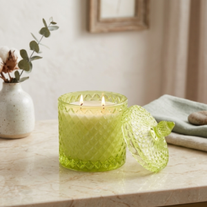 Luxury Lemongrass Scented Candle – Soy Wax Candle | Argham Decor