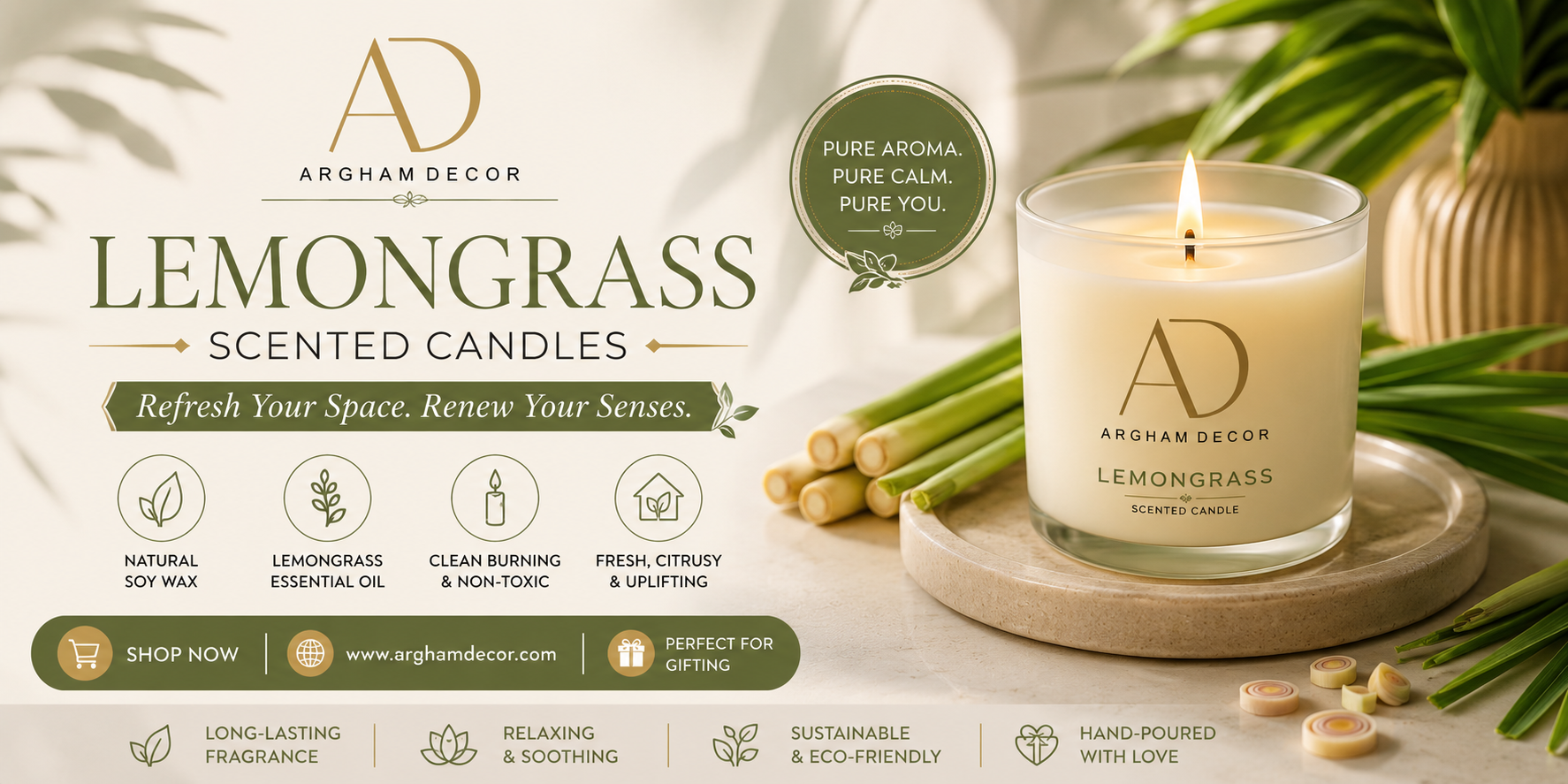 lemongrass scented candles
