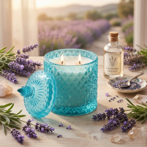 Luxury Lavender Scented soy wax Candle | ArghamDecor