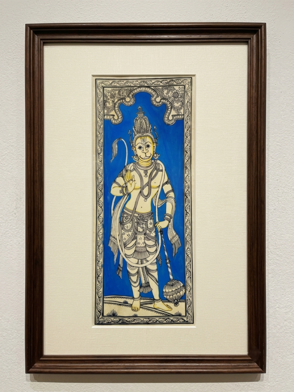 Handcrafted Hanuman Pattachitra Painting | Argham Decor