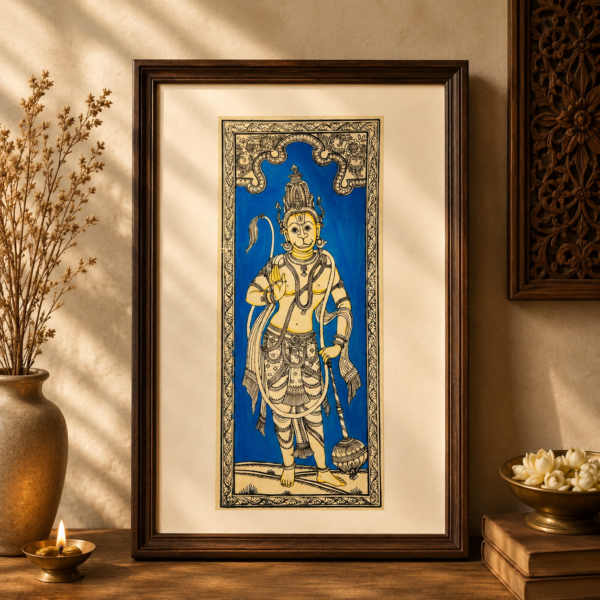 Hanuman Pattachitra Painting – Powerful Sacred Masterpiece