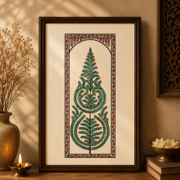 Handcrafted Tree Of Life Pattachitra Painting | Argham Decor