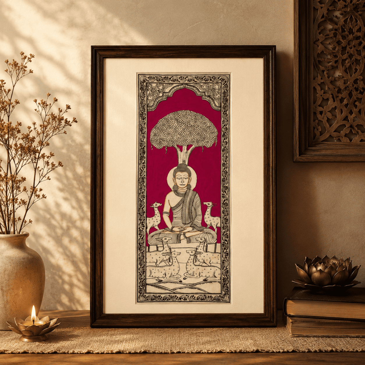 Buddha Pattachitra Painting – Peaceful Spiritual Masterpiece