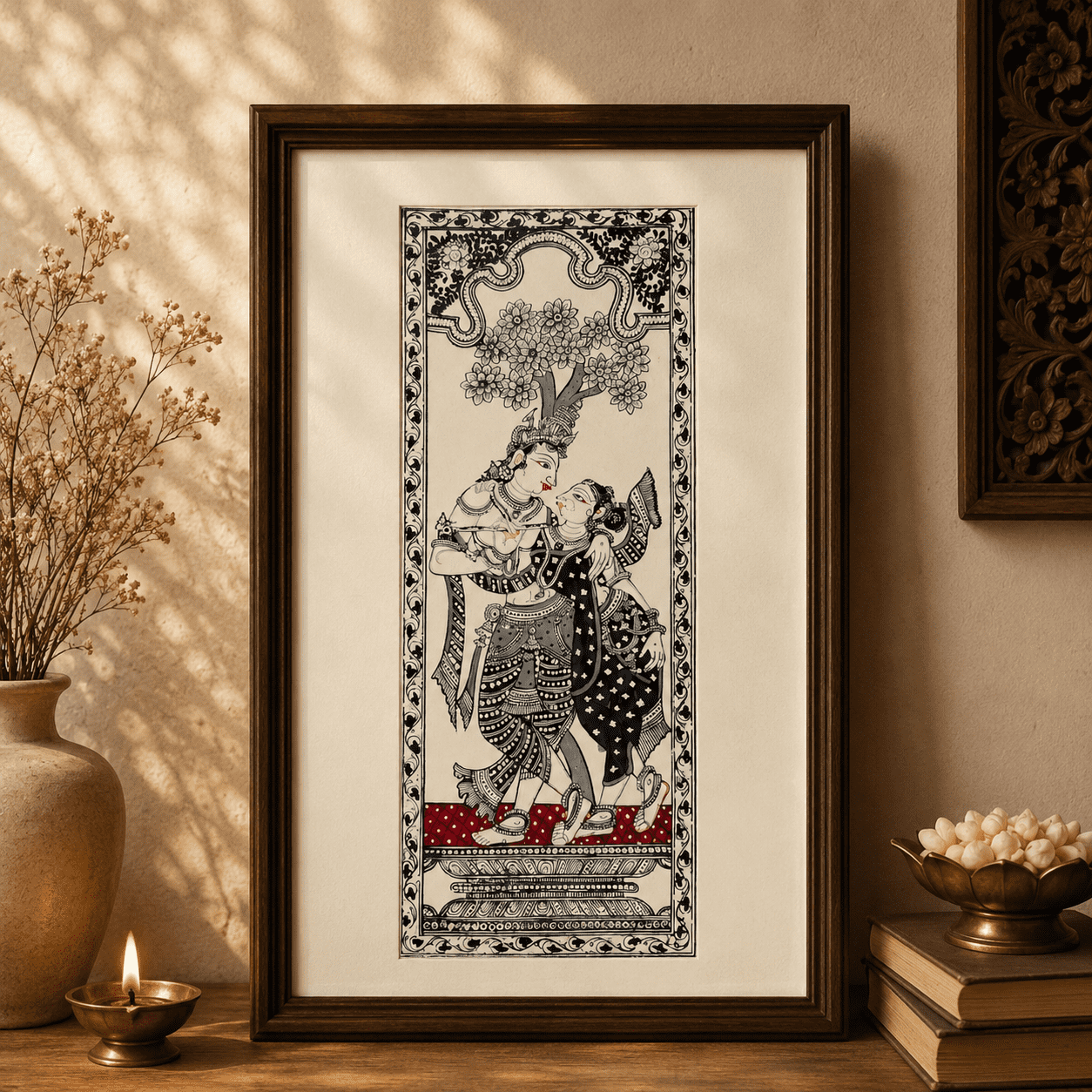 Radha Krishna Pattachitra Painting