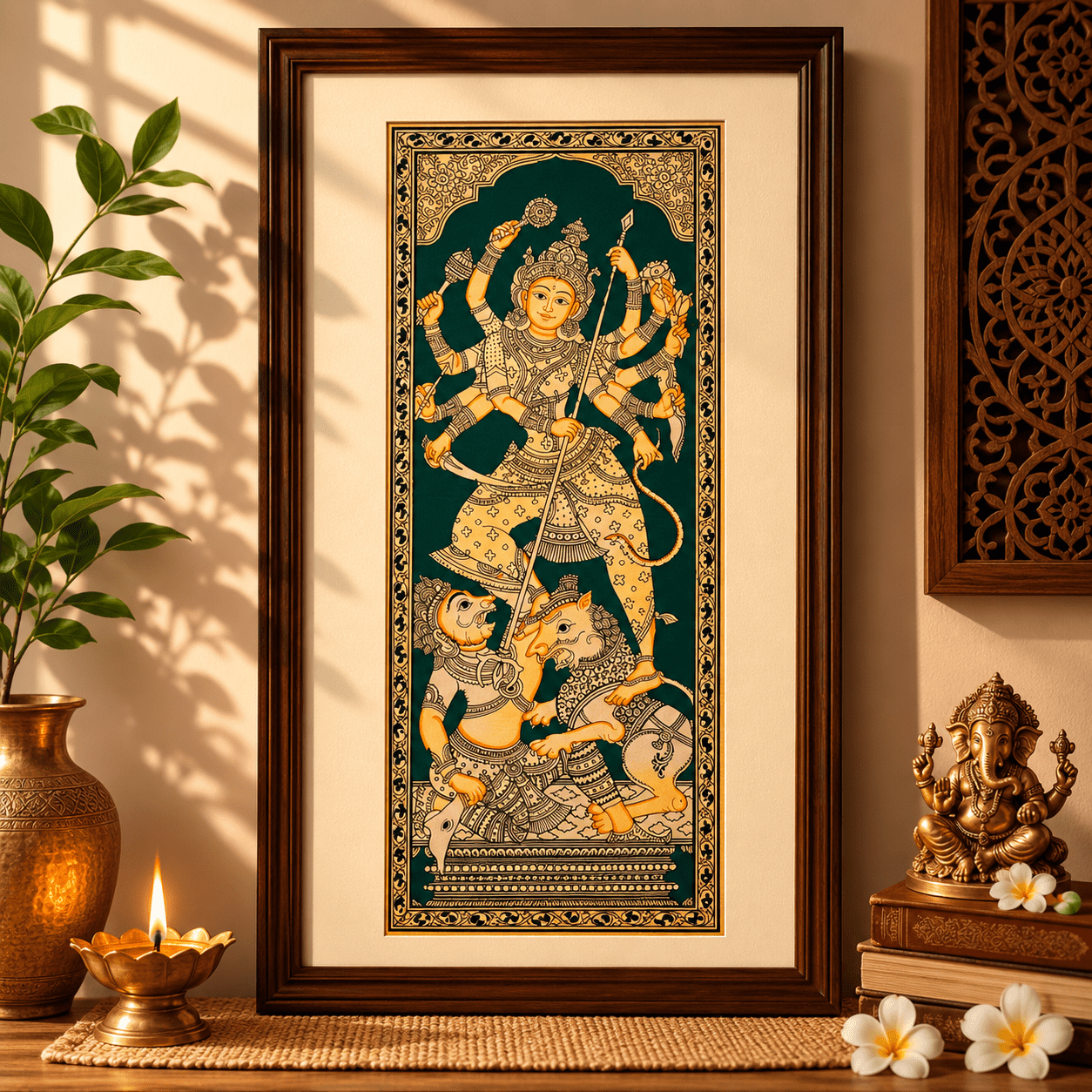 Durga Mata Pattachitra Painting