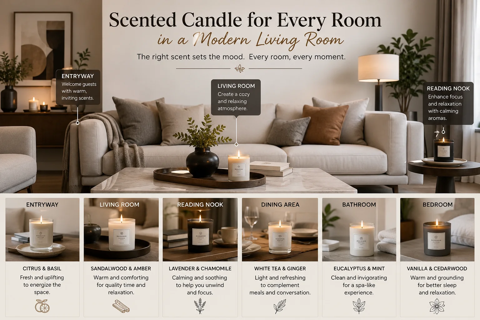 Scented Candle for Every Room